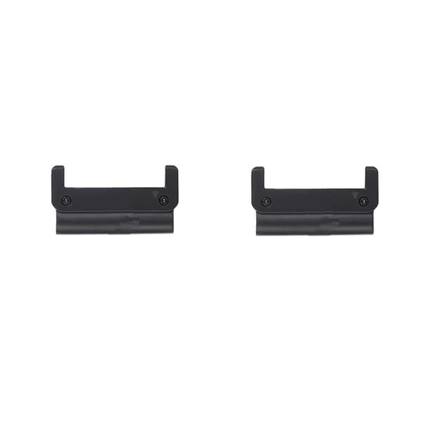 Urremforbinder, sort, 20 mm, 316L rustfrit stål, kompatibel med Garmin Fenix 6X/5X