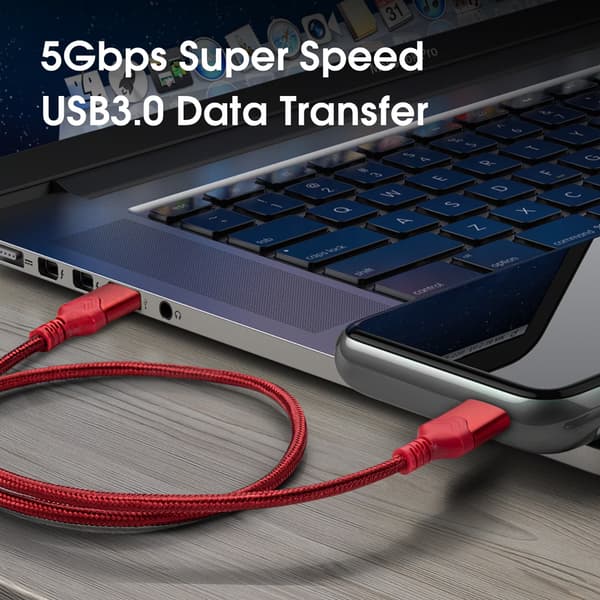 USB 3.0 Typ A Hane till Hane Kabel 1,5m Svart, Höghastighetsdataöverföring för Hårddisk Bärbar Dator TV