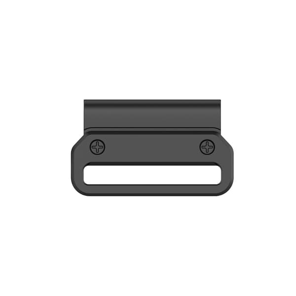 Quick Release Urrem Adapter til Garmin, 20mm, Rustfrit Stål, Sort
