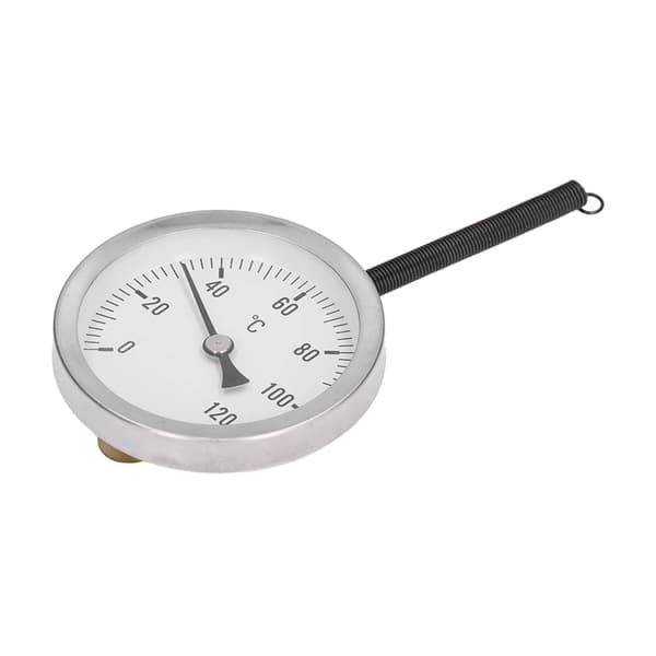 63 mm BBQ Grilltermometer, Bimetallisk Rustfrit Stål, 0-120℃, Høj Nøjagtighed, Let Aflæselig