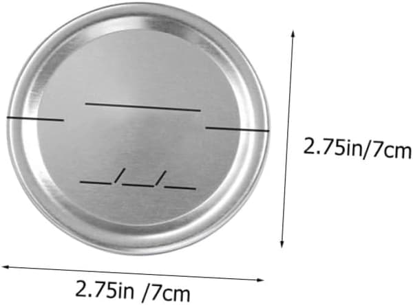 30-pack 70 mm plåtlock till Masonburkar med datumskydd för konservering och hemkonservering
