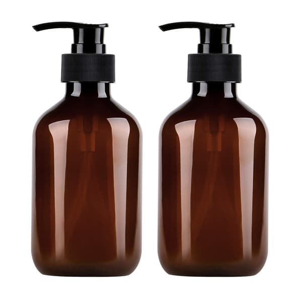 PET Rund Skulder Lotionflaske, 500 ml, 2-pak, til Shampoo, Dispenser