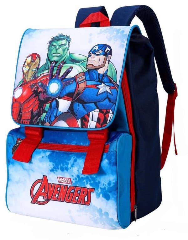 Avengers skolryggsäck, 42 cm, barnryggsäck, polyester, vattenavvisande, justerbara remmar
