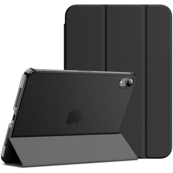 Sort etui kompatibelt med iPad Mini (A17 Pro, 2024-model, 7. generation) og iPad Mini 6 (2021)