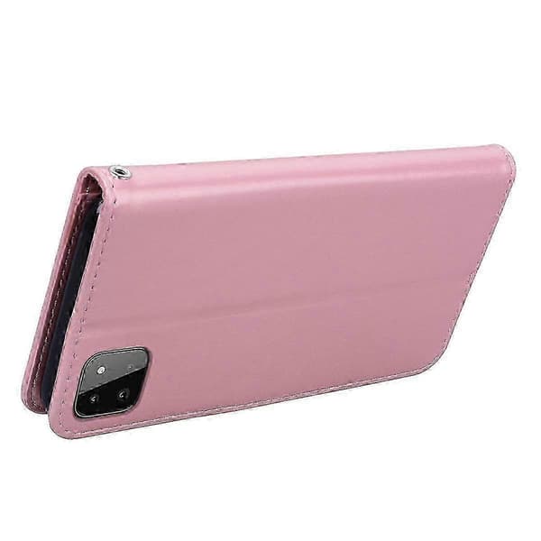 Rose-preget telefondeksel i lær til Samsung Galaxy A22 5G