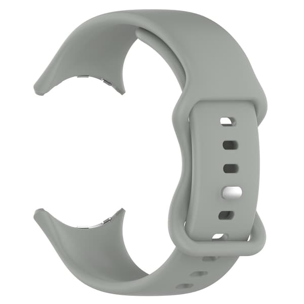 Silikoninen ranneke Google Pixel Watch 41mm -kellolle, harmaa, yhteensopiva Pixel Watch 1/2/3 -mallien kanssa