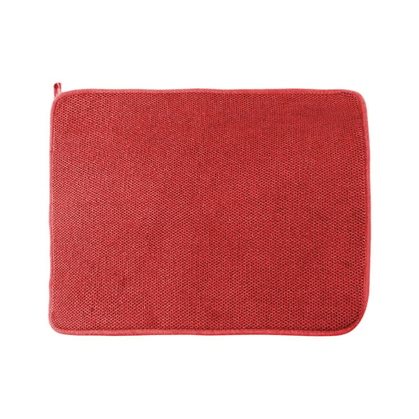 Torkmatta i mikrofiber för köksbänk, röd, värmebeständig, halkfri, 1-pack