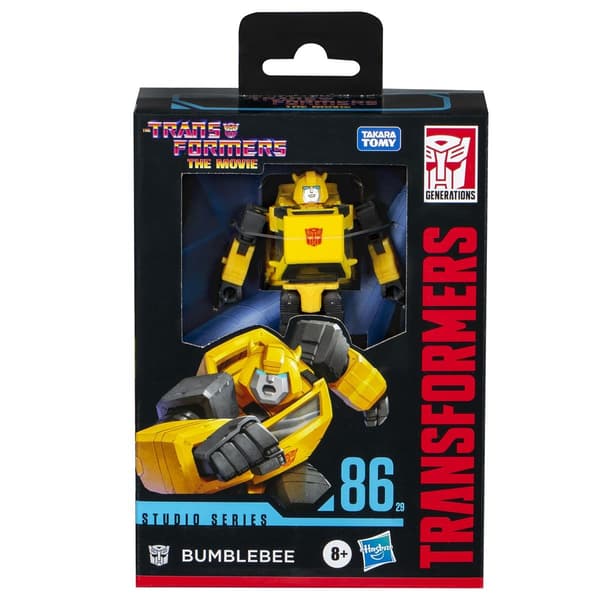 Transformers Studio Series 86 Bumblebee actionfigur, robot til bil, 23 trinn, samleobjekt