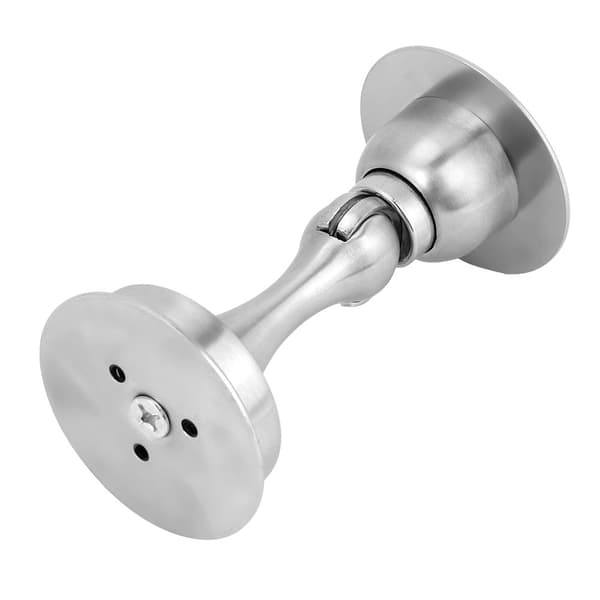 Magnetisk dörrstoppare i 304 rostfritt stål, silver, kraftig spärr för hemmet
