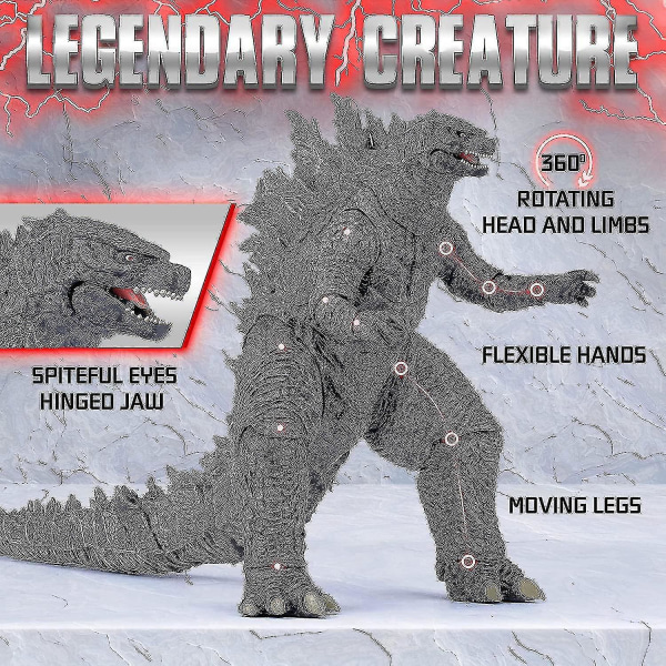 King Of The Monsters Legetøj - Godzilla Actionfigur - Dinosaur Legetøj Godzilla - Film Monster Series Godzilla[HK]