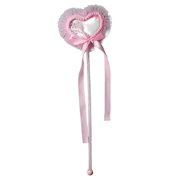 Pink Hjerte Tryllestav Fe Stav til Fest Dejlig Hjerte Stav[HK]