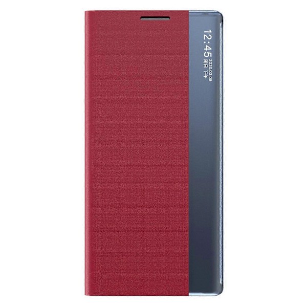 Til Samsung Galaxy S21 FE View Window Telefon Cover Anti-fald Læder Beskyttelses Skal med Stativ[HK] Multicolor Style D