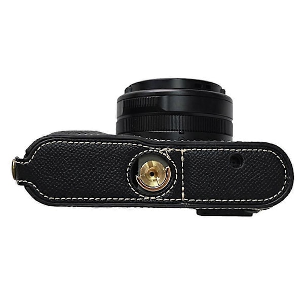 Til Leica D-Lux 8 Kamerataske PU Læder Beskyttelsescover - Grøn[HK] Black Multicolor