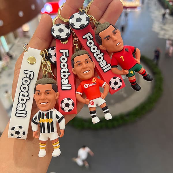 Cristiano Ronaldo Fodbold Nøglering Halskæde[HK] C