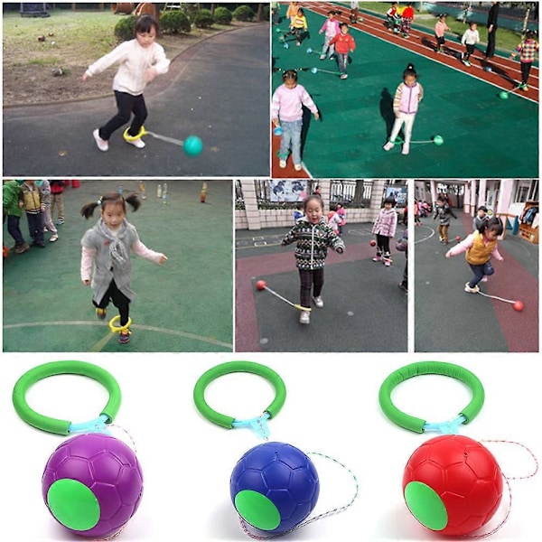 Barnankel Hoppboll Färgglad Hoppande Övningsleksak Spel Utomhus Sport Underhållning Leksaker Röd[HK]