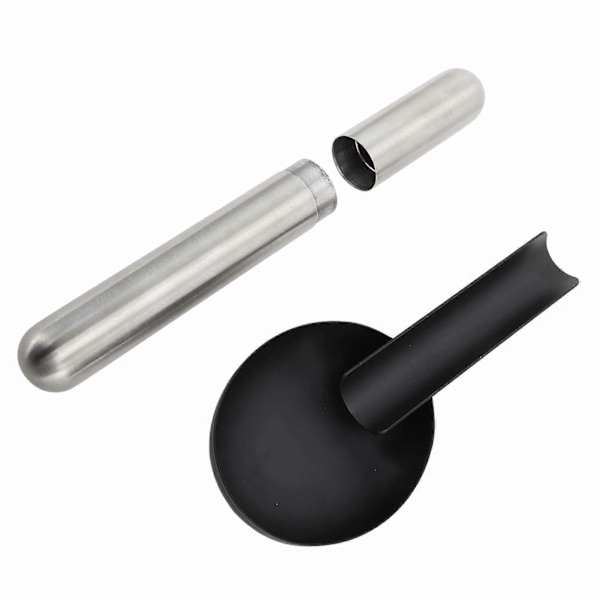 Rejse Cigar Etui Rør Rustfrit Stål Udsøgt Fugtighedsbevarende Metal Cigar Etui Rør til Mænd Kvinder med Cigar Askebæger[HK]