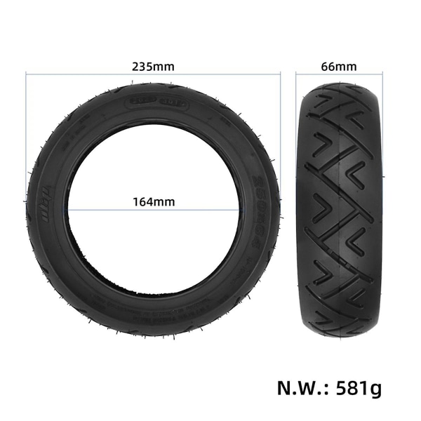 250x64 vejmønster tubeless dæk til 4 Ultra/4 Lite elektrisk scooter anti-dæk ([HK])