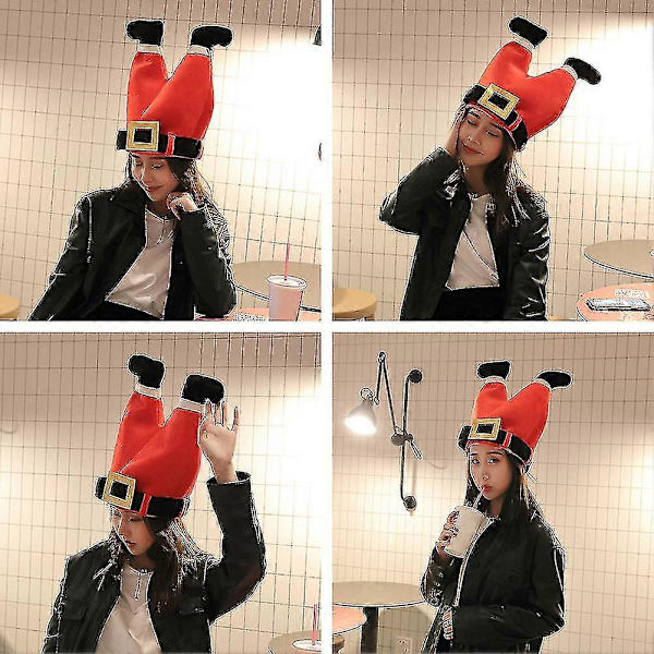 Sjov Julefest Elektrisk Tyrkehue, Julehue, Hajhue [HK] Electric hat Double leg cap