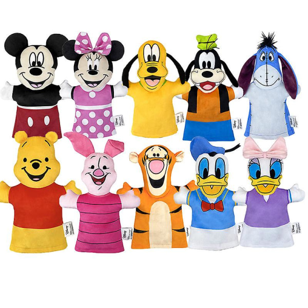 Piirretty Disney-eläinten käsinukke vanhemmille ja lapsille interaktiivinen hahmo plussilelu taaperolle varhaiskasvatukseen lapsille lahjaksi [HK][HK] fly high 26*15*5cm
