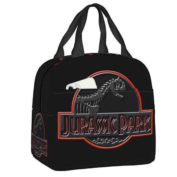 Jurassic Park Lunsjboks for Kvinner Dinosaur World Termisk Kjøleboks Mat Isolerte Lunsjposer Barn Skolebarn Piknik Bæreposer[HK] 7 22x20x13cm