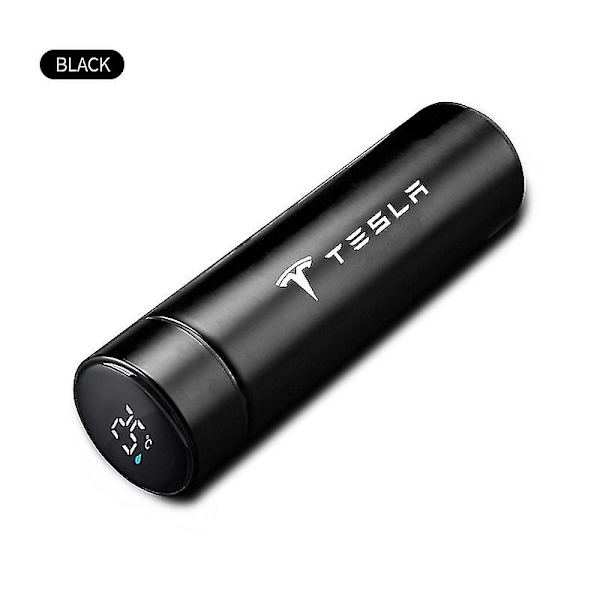 Stor Kapacitet 304 Rustfrit Stål Vakuum Termisk Kolbe Termos Til Tesla Model 3 Model X Model S Model Y Biltilbehør[HK] Black