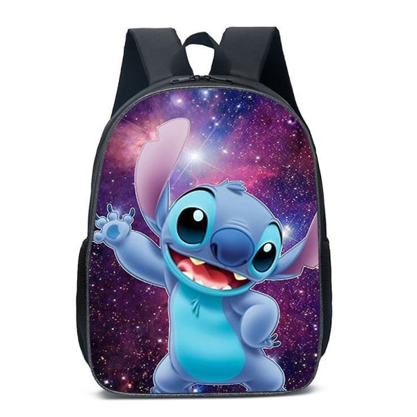 Stitch-aiheinen reppu lapsille, pojille ja tytöille, sarjakuva-aiheinen koululaukku, matkareppu, olkalaukku [HK] D
