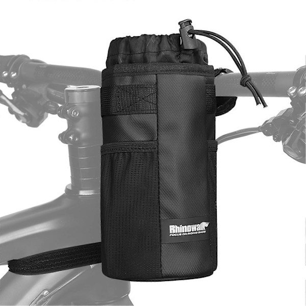 Isoleret cykeltaske cykel flaskeholder cykling vandflaske cover kraftig drikkeflaske opbevaringstaske bærepose MTB cykelkedel håndtag[HK]