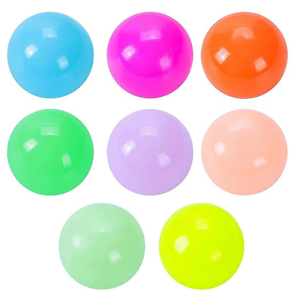 10 stk. selvlysende bolde, klæbrige loftbolde, fidget-bolde til stresslindring [HK] 10 Green