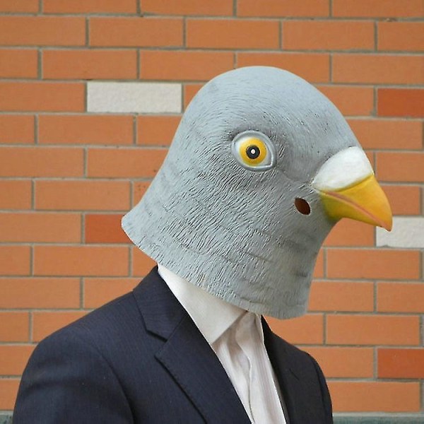 Ny duemaske Latex Giant Bird Head Halloween Cosplay Kostyme Teaterrekvisitamasker til festbursdagsdekorasjon[HkkK]