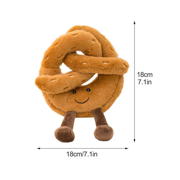 Dockor Plyschleksak Söta Djur Bebisleksaker Kudde Rum Decor Barn Gåvor Kuddar Kreativ Dekoration Rolig Mjuk Bolster[HK] Pretzel