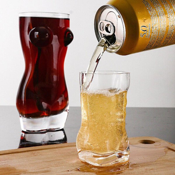 Ølglass i Sexy Kvinneform - Vin Øl - 400ml 450ml 700ml Julegave[HkkK] 400ml