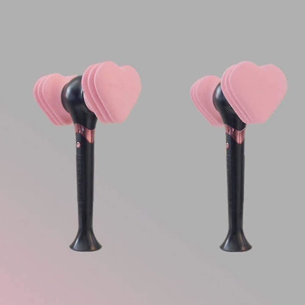 2023,mustavaaleanpunainen Light Stick Sydän/vasaran muotoinen Kpop Led Lamp Stick Concert Lamp Fluorescent Stick[hk]