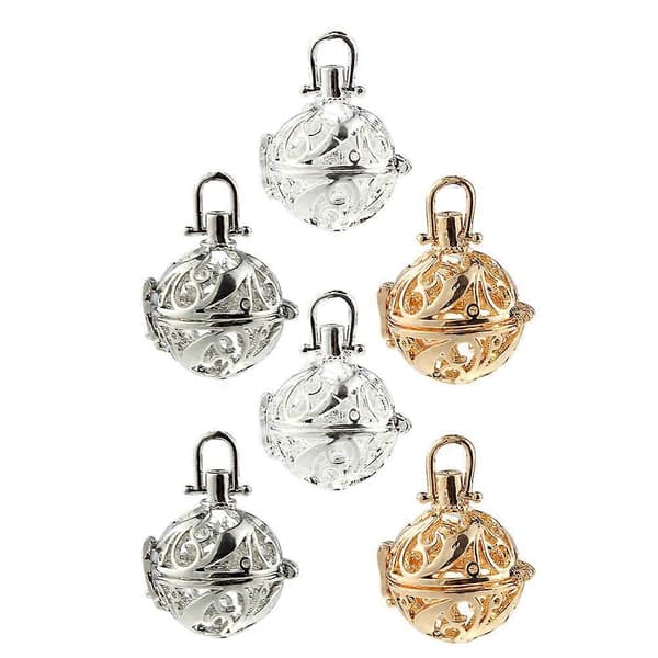 Aromaterapi Eterisk Olja Hängande Hänge Boll Halsband 6st Set[HK]