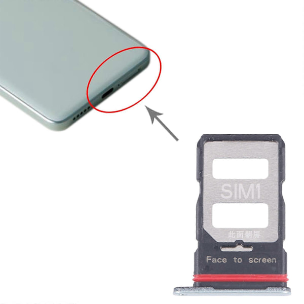 For Xiaomi Poco X6 Pro Original SIM + SIM-kortbrett [HK] Green
