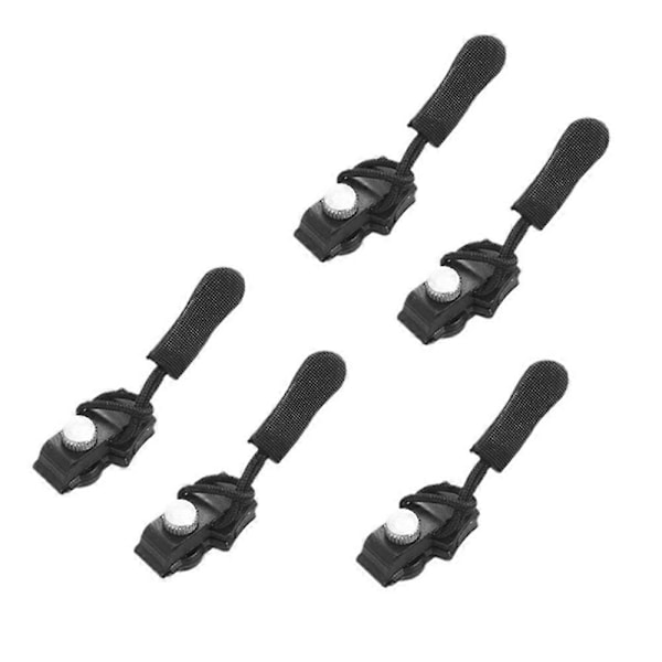 5 st Universal Dragkedjereparationssats Omedelbar Löstagbar Dragkedjehuvud för Jacka Väska Dragkedja Slider - L[HK] Multicolor M