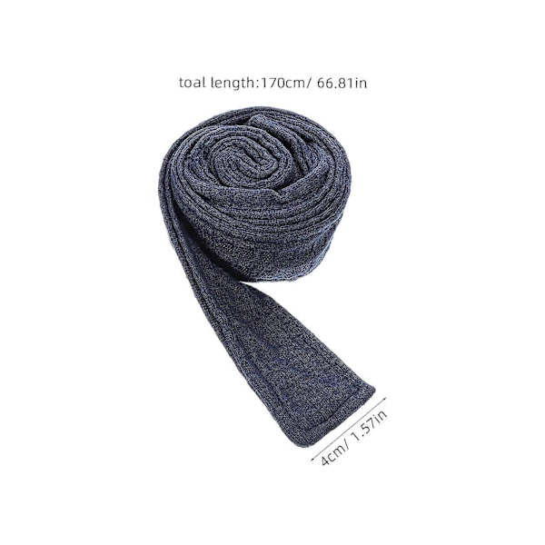 Pehmeä kylpytakki vyö hotellin kylpytakki vyö kylpytakki solmio vyö vaihtoon [HK] 170.00X4.00X1.00CM Dark Blue
