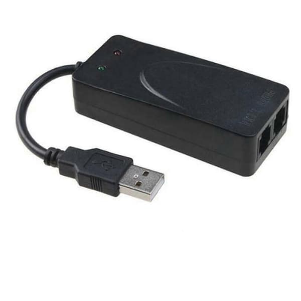 2 Dual Rj11-porte USB 56k Ekstern Dial-Up Stemme Fax Data Modem til Windows 7 8[HK]