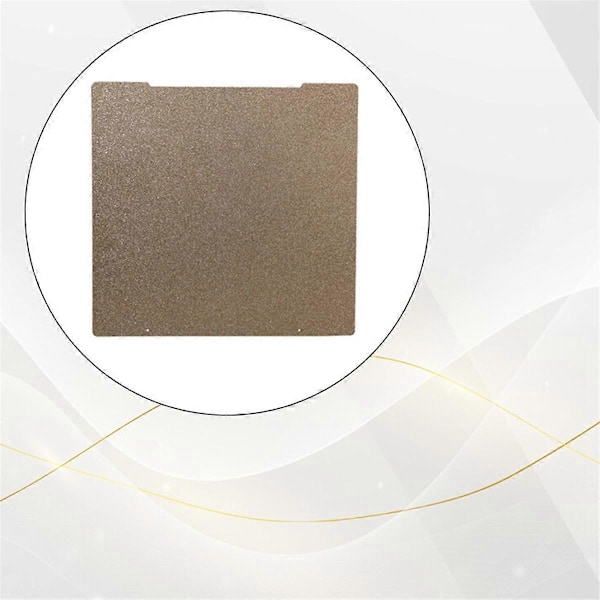 Byggplatta PEI-ark 241x254MM Dubbelsidig Fjäderstålplåt för Prusa I3 MK3/MK3S/MK4 3D-skrivartillbehör[HK] Gold