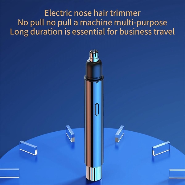 Electric Nose Hair Trimmer Rechargeable Ear Hair Eyebrow Trimmer Hair Cutting Machine Metal Materia([HK])