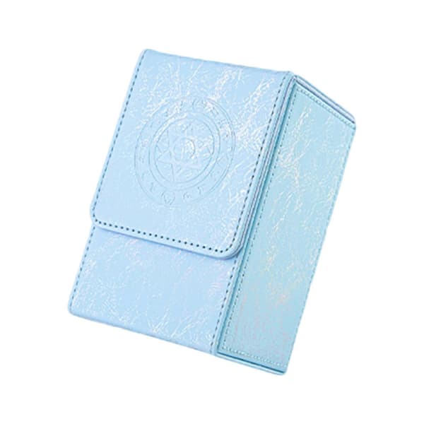 Stor Magnetisk Opbevaringsboks til Divinationskort Ekstra PU Læder Planner Til Flere Kortspil Og Tilbehør Gradient hvid[HK] Blue
