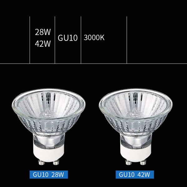 Gu10 35 Watt Halogen Reflector Ljuskälla Varm Vit Dimbar, Gu10 Halogen 35w Halogenlampor, Gu10 Dimbar Varm Vit[HkkK] 230V-50W 3 pcs