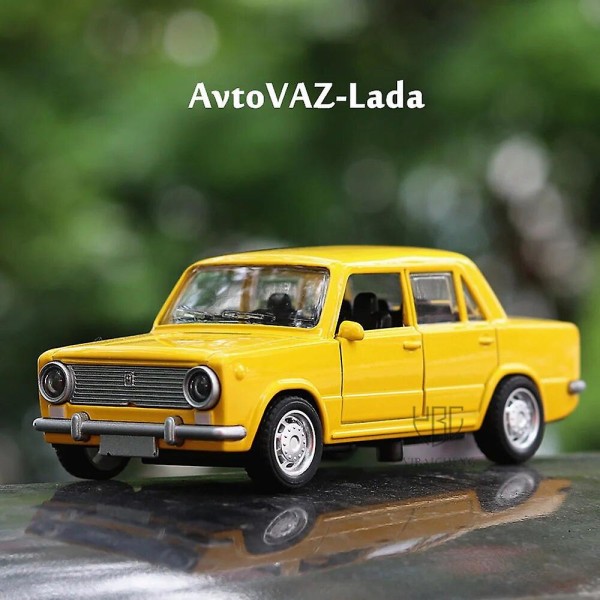 1:36 Venäjän Avtovaz Lada leluautot Metallivalettu seos Vetopalautus Rova Classic Auto 13cm 2 ovella Poikien lasten syntymäpäivälahjat[HK] Black With Box