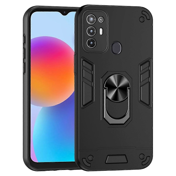 ZTE Blade A52 -kotelo PC+TPU panssaripuhelinkuori autotelineellä ja jalustalla [HK] Style B Multicolor