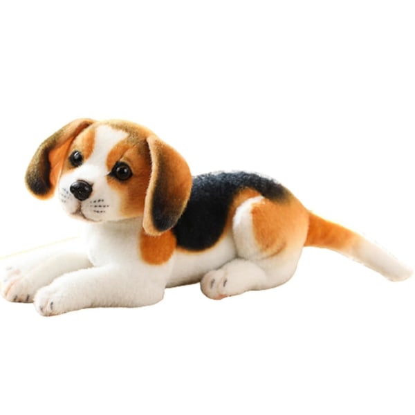 Simulering Hund Plysj Leke Myk Fylt Dukke Bedårende Barn Klem Pude Bursdag_[HK] 32cm Beagle