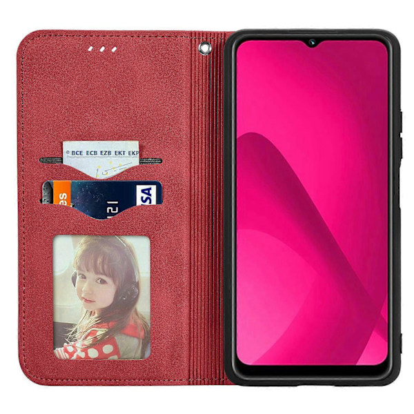 HMD Skyline -kotelon suojakuori, pehmeä nahkapintainen korttipidike, magneettinen kiinnitys - Vihreä[HK] Red Multicolor
