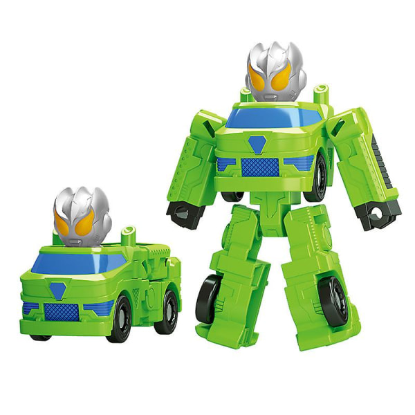 Børns Ultraman Transformer Legetøj Transformer Bil Transformer Robot Legetøj[HK] Green