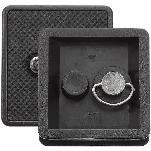 2 stk. stativmontering Stativ Quick Release Plade 1/4 tomme skrue Stativ Kameramontering[HK] Black 4.6X4.2X0.6CM