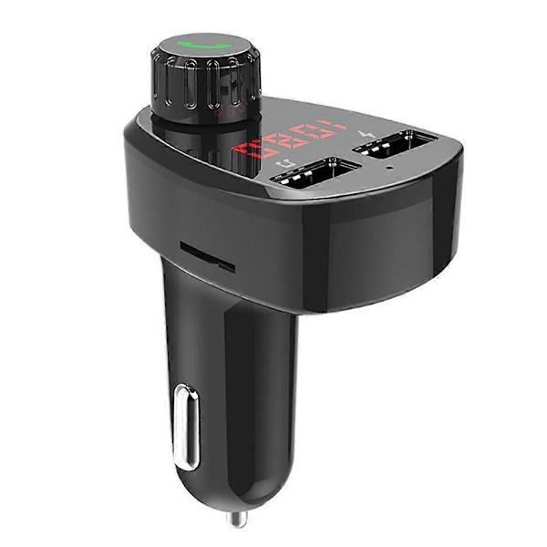G13 Bærbar Bil MP3 Musikafspiller Bluetooth FM Transmitter Håndfri Opkald Auto Tilbehør Sort[HK]