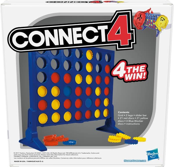 Connect 4 strategispill for barn, 2 spillere, påskegaveidé [HK]
