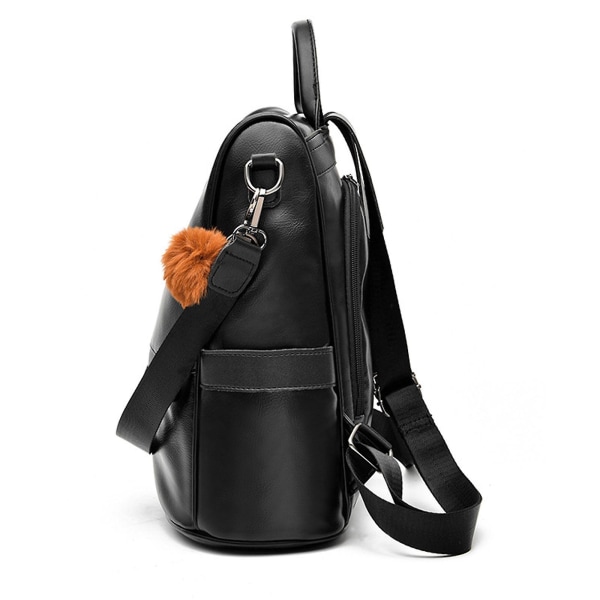 Damen Soft PU Leder ryggsäck Handtasche Schultertasche Allt i ett[HK] Brown